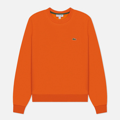 Мужская толстовка Lacoste Brushed Fleece Crew Neck, цвет оранжевый