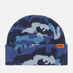 Шапка Butter Goods Camo Cuff, цвет синий
