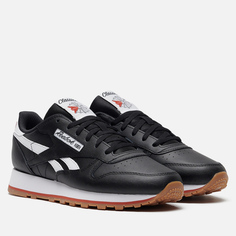 Женские кроссовки Reebok Classic Leather, цвет чёрный