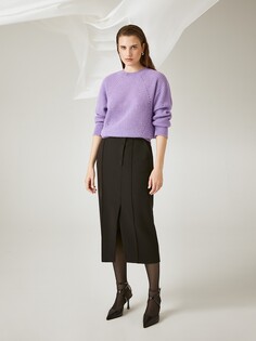 Юбка-миди с имитацией запаха S(44) Elis