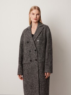 Пальто шерстяное в клетку L(48) Elis
