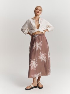 Юбка-миди с цветочным принтом XS(42) Elis