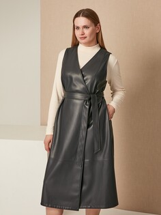 Платье-миди на запах 3XL(54) Lalis