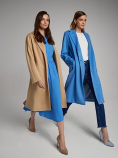 Пальто с шерстью бежевое M(46) Elis