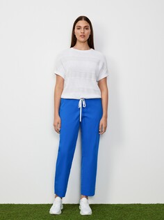 Брюки синего цвета из хлопка M(46) Lalis