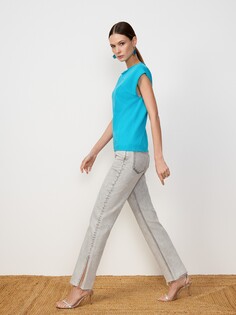 Джинсы прямые серые XS(42) Elis