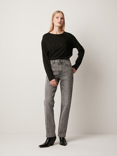 Джинсы прямые серые L(48) Elis