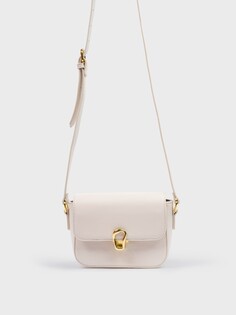 Мини-сумка белого цвета (17.5*6*13) Elis