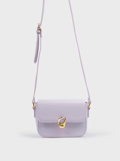 Мини-сумка оттенка лаванды (17.5*6*13) Elis