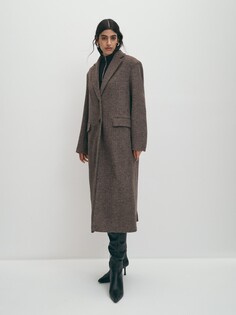 Пальто однобортное с шерстью S(44) Elis