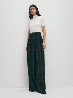 Брюки широкие в крупную клетку XL(50) Elis