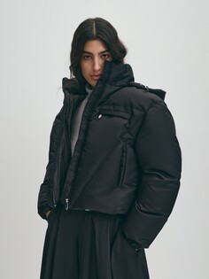 Укороченный пуховик с капюшоном XS(42) Elis