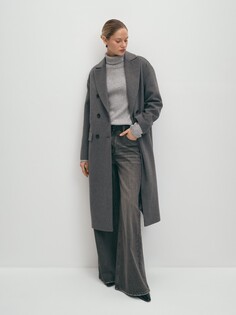 Пальто двубортное из шерсти S(44) Elis