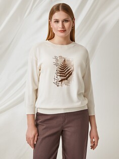 Джемпер вязаный с принтом XL(50) Lalis