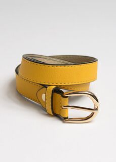 Ремень из искусственной кожи желтого цвета (100) Elis