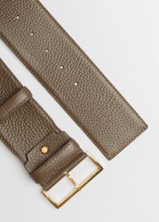 Широкий ремень из зернистой кожи (100) Elis