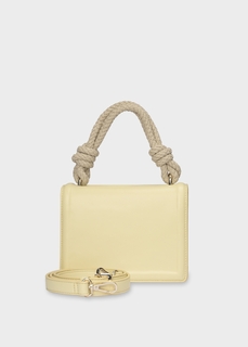 Сумка с веревочной ручкой желтая (19*8*14) Elis