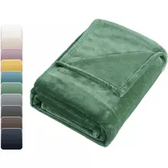 Плед Inspire Flandria 200x220 см микрофибра цвет зеленый Kelp 3