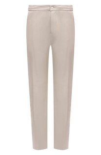 Брюки из хлопка и шелка Marco Pescarolo