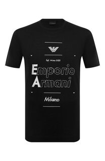 Хлопковая футболка Emporio Armani