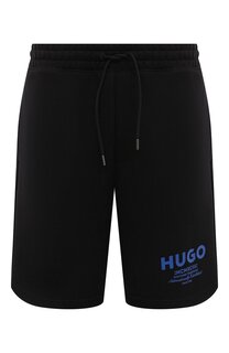 Хлопковые шорты HUGO Blue