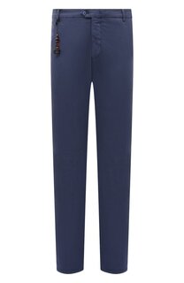 Брюки из хлопка и шелка Marco Pescarolo