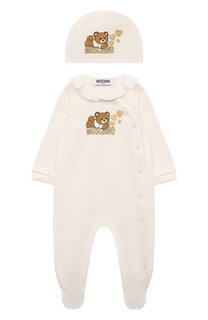 Комплект из комбинезона и шапки Moschino