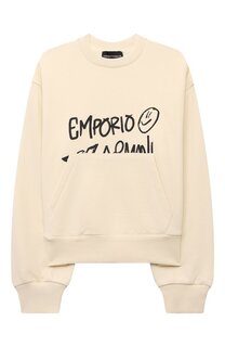 Хлопковый свитшот Emporio Armani