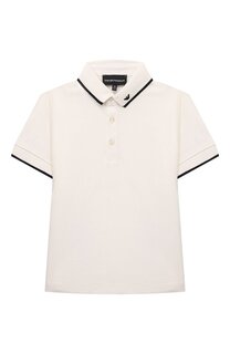 Хлопковое поло Emporio Armani