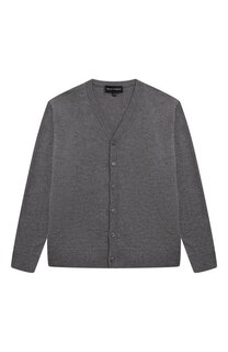 Кардиган из хлопка и шерсти Emporio Armani