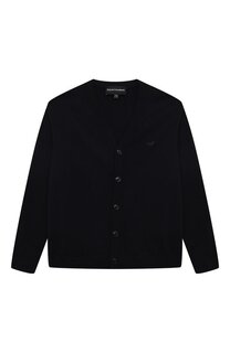 Кардиган из хлопка и шерсти Emporio Armani