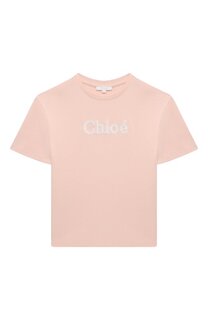 Хлопковая футболка Chloé Chloe