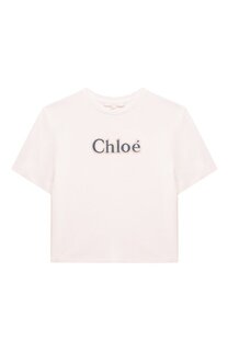 Хлопковая футболка Chloé Chloe