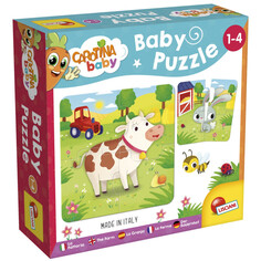 Раннее развитие Lisciani Carotina Baby абор из 6 Пазлов Животные на ферме для малышей (24 элемента)