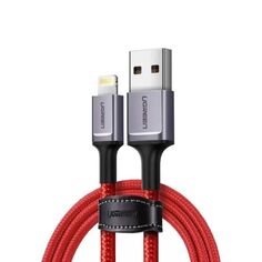 Кабель UGREEN US293 80635 USB Type-A to Lightning, 1м, цвет: красный