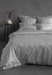 Пододеяльник Евро Bellehome Винсент Silver cтрайп-сатин 200х220