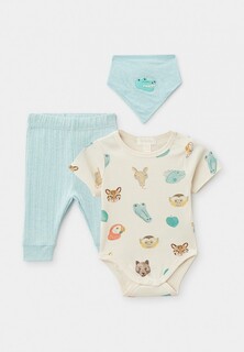 Боди, брюки и слюнявчик Babybu 