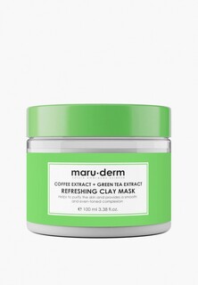 Маска для лица Maru.derm Coffee Extract + Green Tea Extract Refreshing Clay Mask, 100 мл
