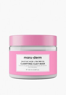 Маска для лица Maru.derm Salicylic Acid + Tea Tree Oil Clarifying Clay Mask, 100 мл