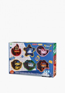 Набор игровой Robocar Poli из 6 мини роботов трансформеров