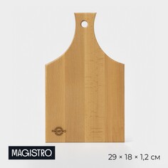 Доска разделочная с ручкой mаgistrо, 29×18×1,2 см, дуб Magistro