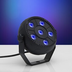 Прожектор par для сцены 6 × 1.5 вт, свечение rgb, 220 в Luazon Lighting