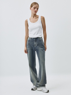Утепленные джинсы Wide Leg
