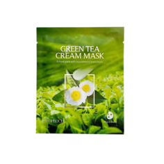 Маска для лица DEOPROCE Тканевая маска для лица с кремовой пропиткой с экстрактом зелёного чая 25.0