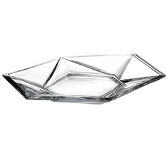 Тарелки тарелка CRYSTAL BOHEMIA Origami 22см десертная стекло