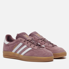 Женские кроссовки adidas Originals Gazelle Indoor, цвет фиолетовый