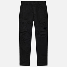 Мужские брюки C.P. Company Stretch Sateen Ergonomic Lens Double Cargo, цвет чёрный
