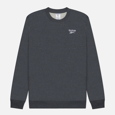 Мужская толстовка Reebok Identity Small Logo Fleece Crew, цвет серый