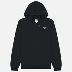 Мужская толстовка Reebok Identity Small Logo Fleece Hoodie, цвет чёрный