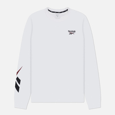 Мужской лонгслив Reebok Identity Cross Check, цвет белый